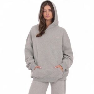 New!Women's Gray Hoodie Sweater oversized